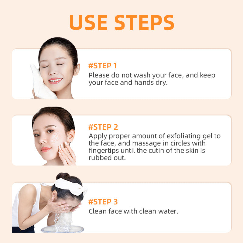 GMEELAN ORANGE EXFOLIATING GEL AND LAZY CREAM
