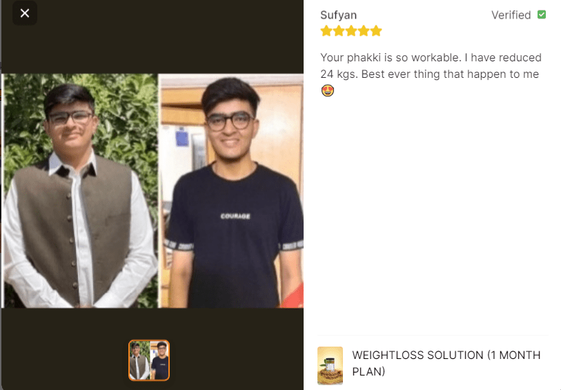 Weightloss Solution (1 Months Plan)