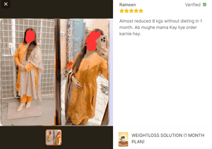 Weightloss Solution (1 Months Plan)